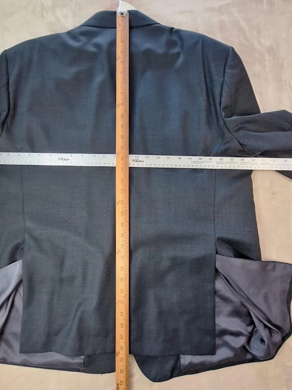 Southwick Suit Mens 52R 46W Gray Wool Double Vent 2 Button 2 Piece Formal USA